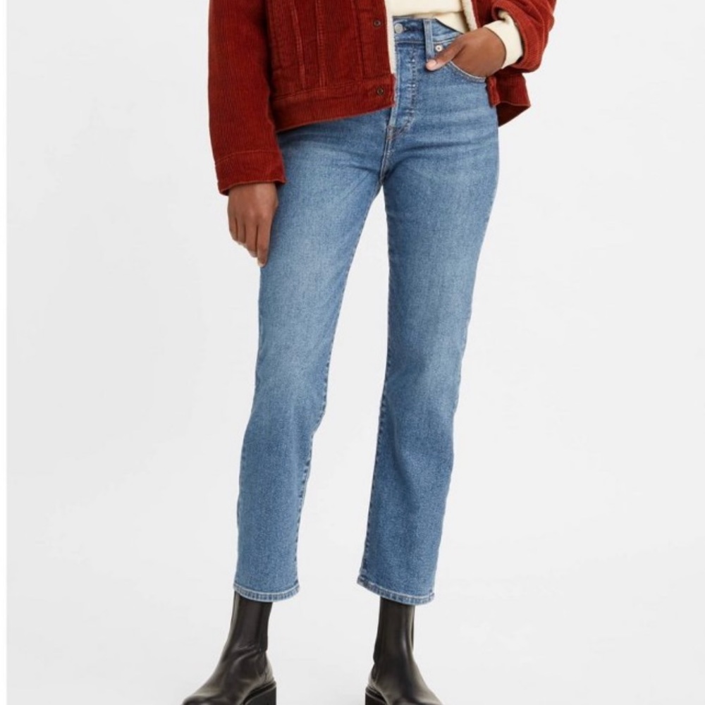 Levi's button fly "Wedgie Straight” jeans